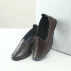 Tiny Bugs Boys Party & Ethnic Wear Mojari - Dark Brown | Grocsy