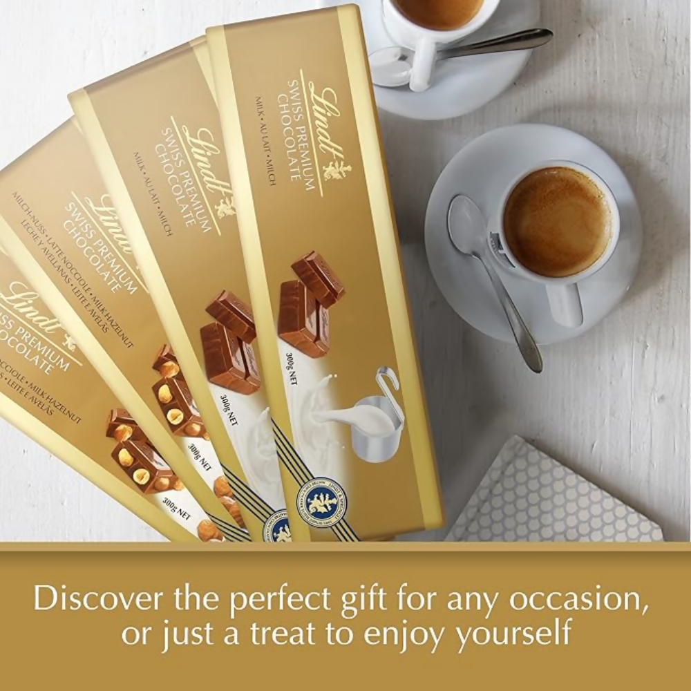 Lindt Gold Tab Chocolate with Hazelnut | Grocsy