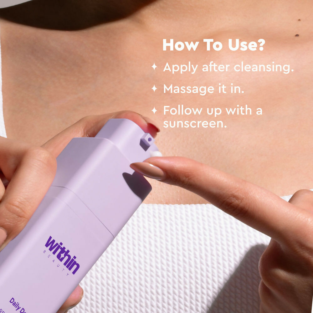 Within Beauty Ceramide & Hyaluronic Acid Gel Moisturiser, Daily Dew Barrier Restore Moisturiser | Grocsy