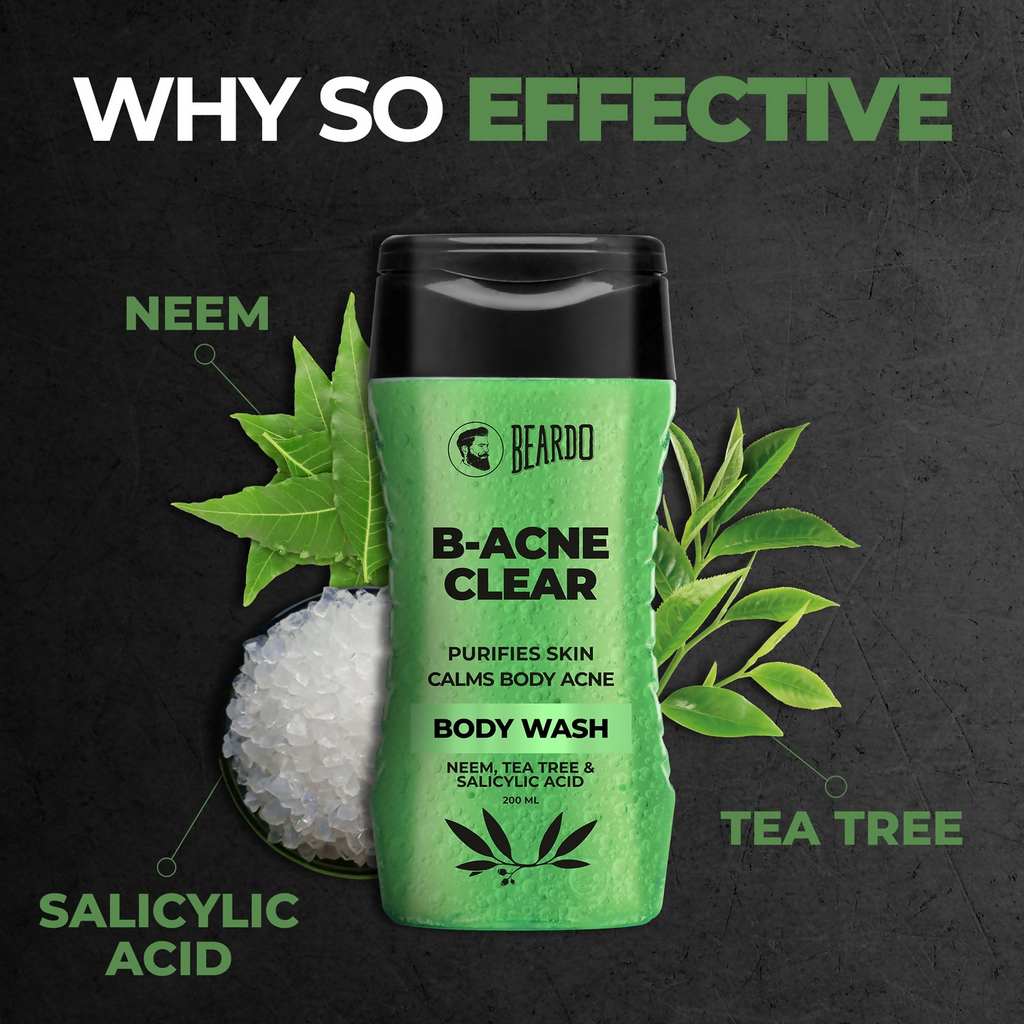 Beardo B-Acne Clear Body Wash | Grocsy