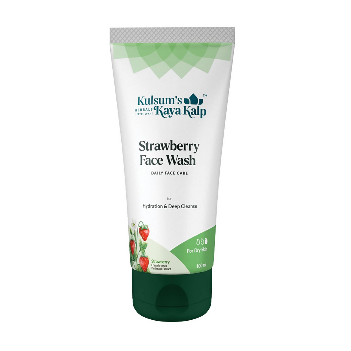 Kulsum's Kaya Kalp Straberry Face Wash For Hydration & Deep Cleanse | Grocsy