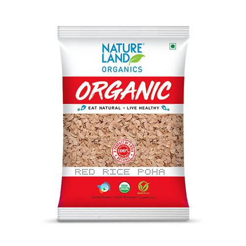 Nature Land Organics Red Rice Poha | Grocsy