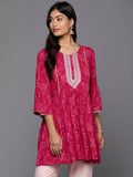 Ahalyaa Women's Traditional wear Tunic - Red | Grocsy