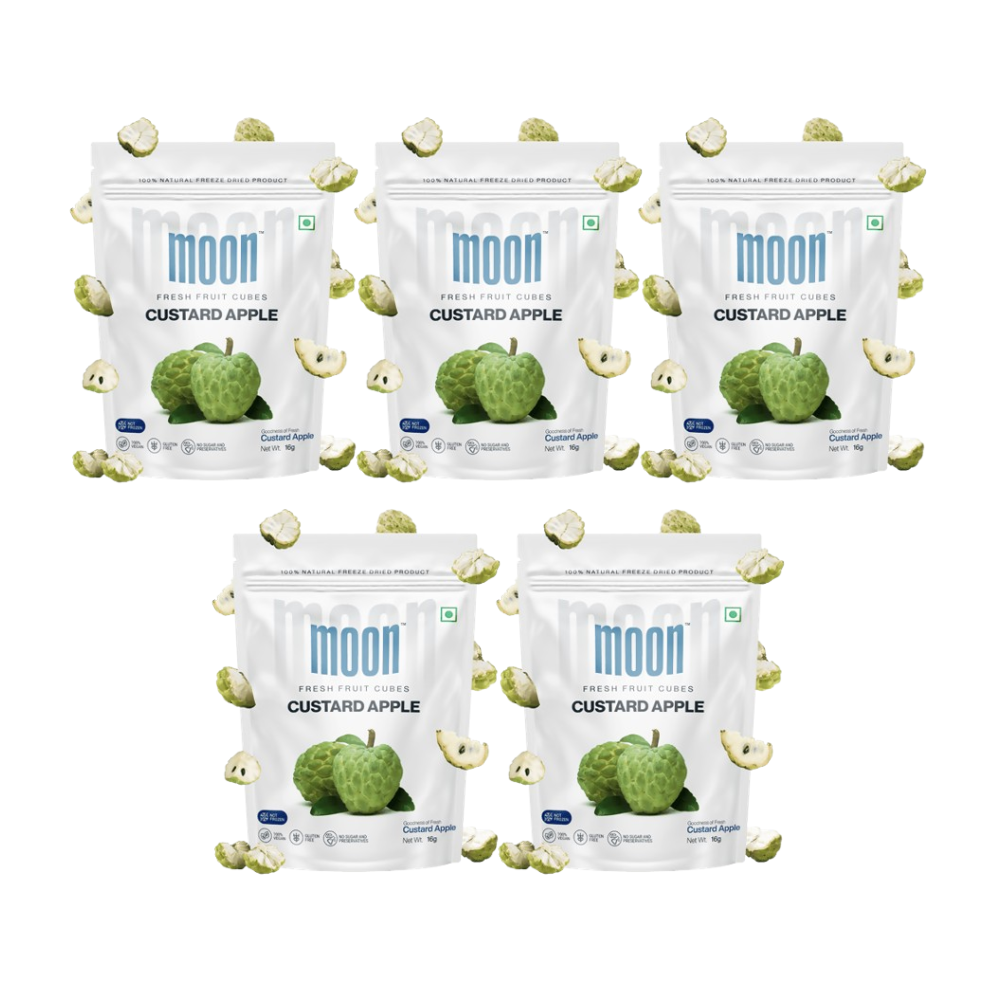 Moon Freeze Dried Custard Apple Cubes | Grocsy