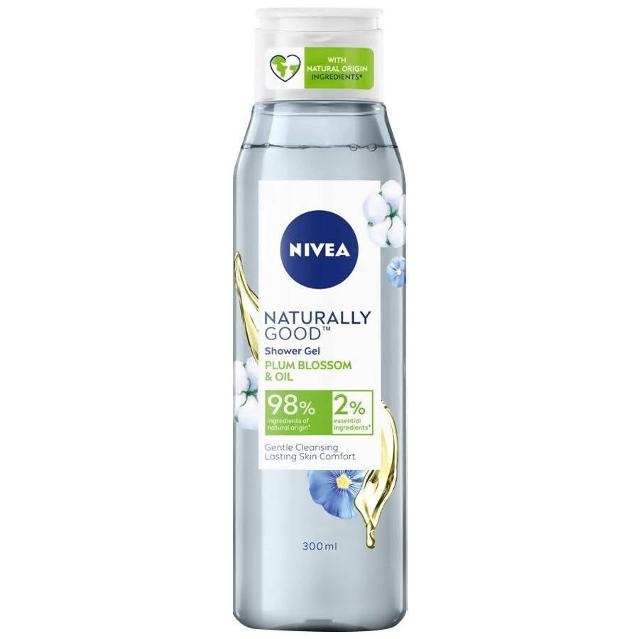 Nivea Naturally Good Plum Blossom & Oil Shower Gel | Grocsy