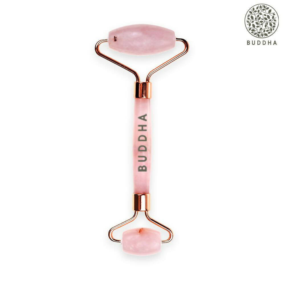 Buddha Natural M African Rose Quartz Face Roller - Helps To Reduce Puffiness Massager | Grocsy