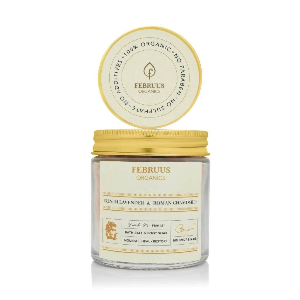 Februus Organics French Lavender & Roman Chamomile Bath Salt | Grocsy