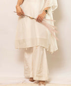 Timaraa Ivory Lumina Silk Co-Ord Set | Grocsy