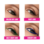 Elle 18 Eye Drama Kajal Super Black Matte Finish Deep Black | Grocsy