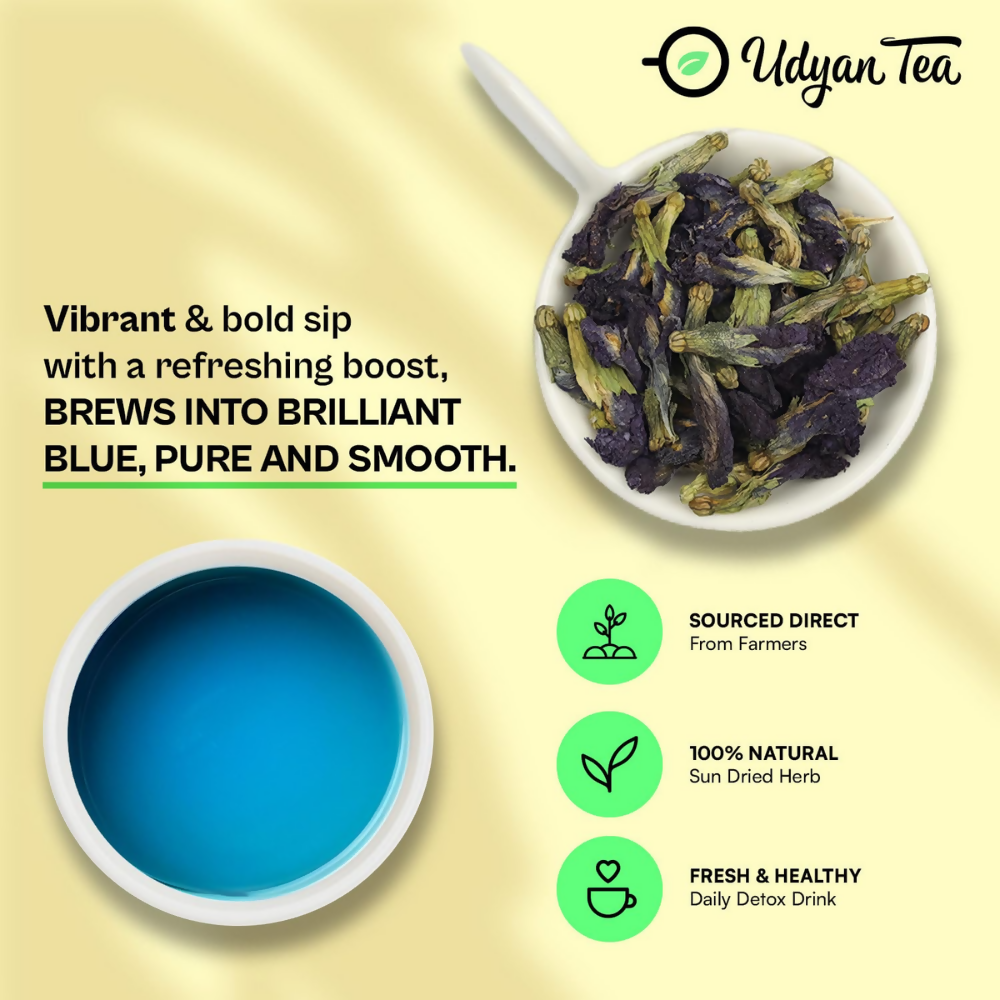 Udyan Tea Blue Pea Herbal Tea | Grocsy