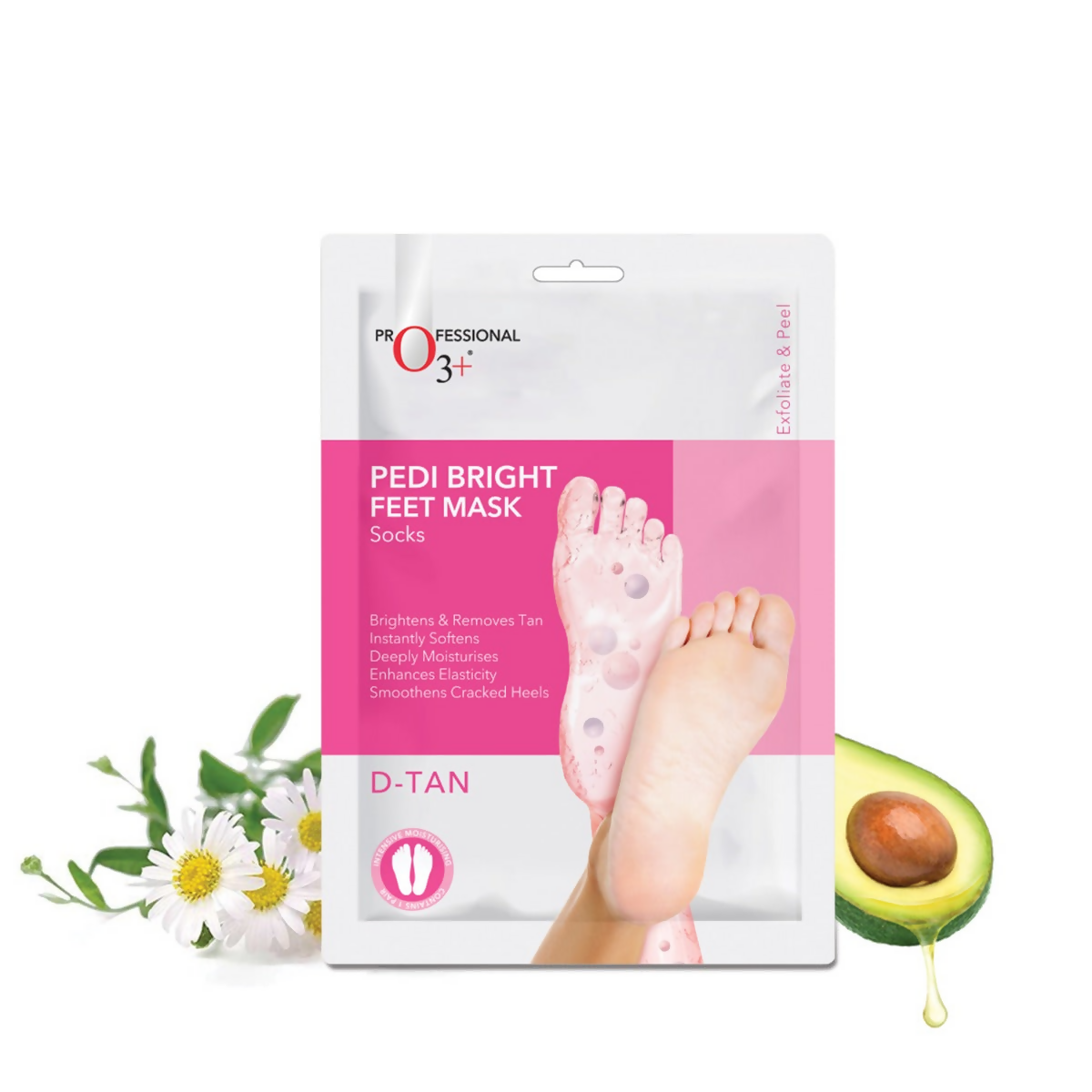 Professional O3+ Pedi Bright Foot Socks Cream Mask | Grocsy