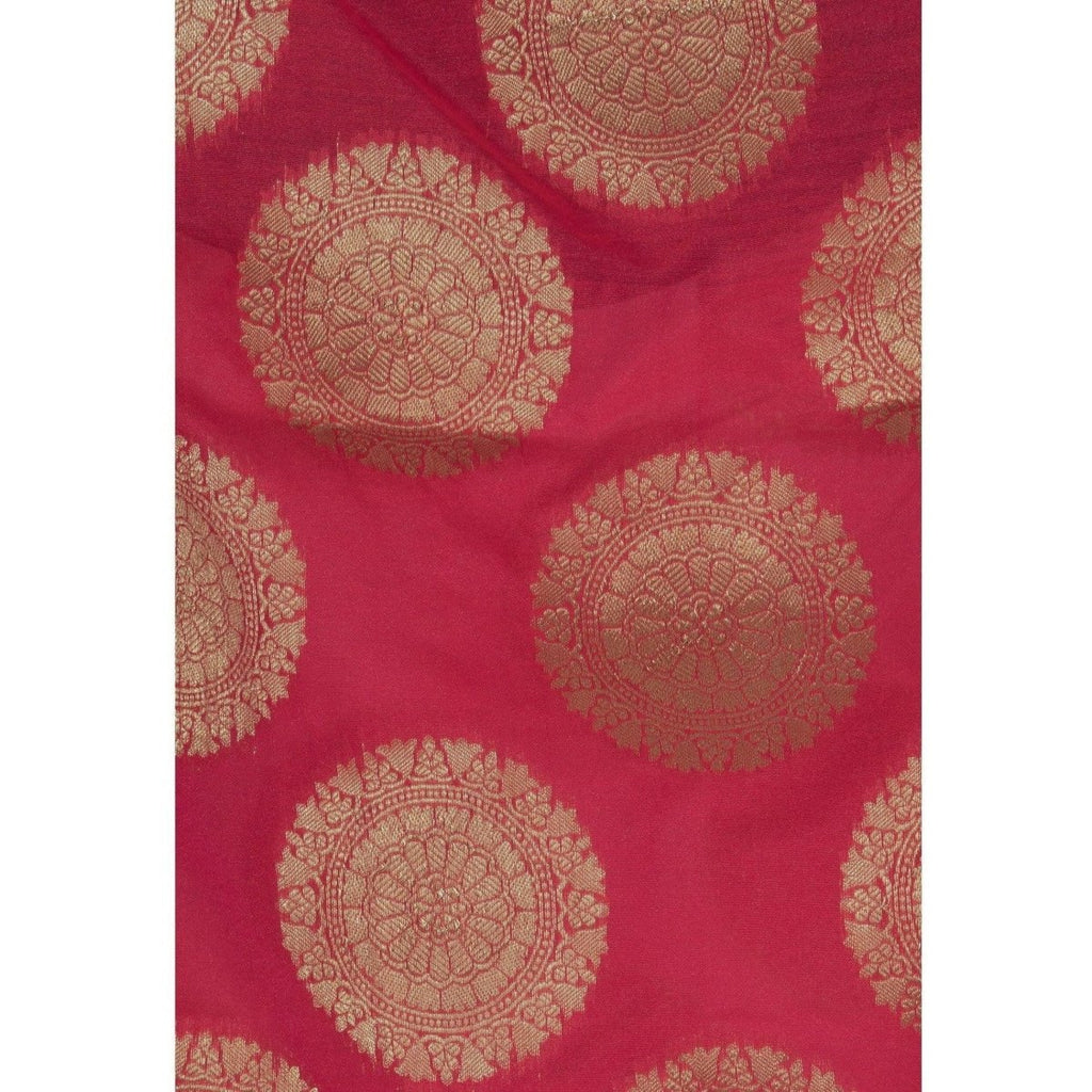 A R Silk Red Color VNS Big Gola Dupattas and Chunnis | Grocsy