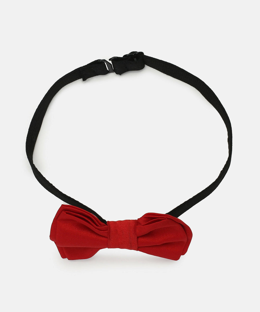Manet Boys Solid Double Layer Bow - Red | Grocsy