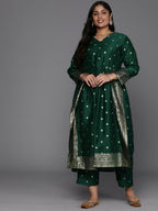 Ahalyaa Women's Traditional wear Kurta Set - Green | Grocsy