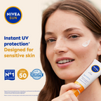 Nivea Sun Sensitive Skin Spf 50 Sunscreen | Grocsy