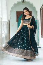 Lehenga Mart Gorgeous Lehenga Choli For Wedding-Green | Grocsy