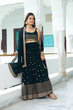 Lehenga Mart Gorgeous Lehenga Choli For Wedding-Green | Grocsy