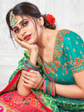 Myra Multicolour Jaquard Silk Designer Beautiful Lehenga | Grocsy