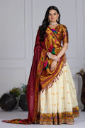 Lehenga Mart Gorgeous Lehenga Choli For Wedding-Off White | Grocsy