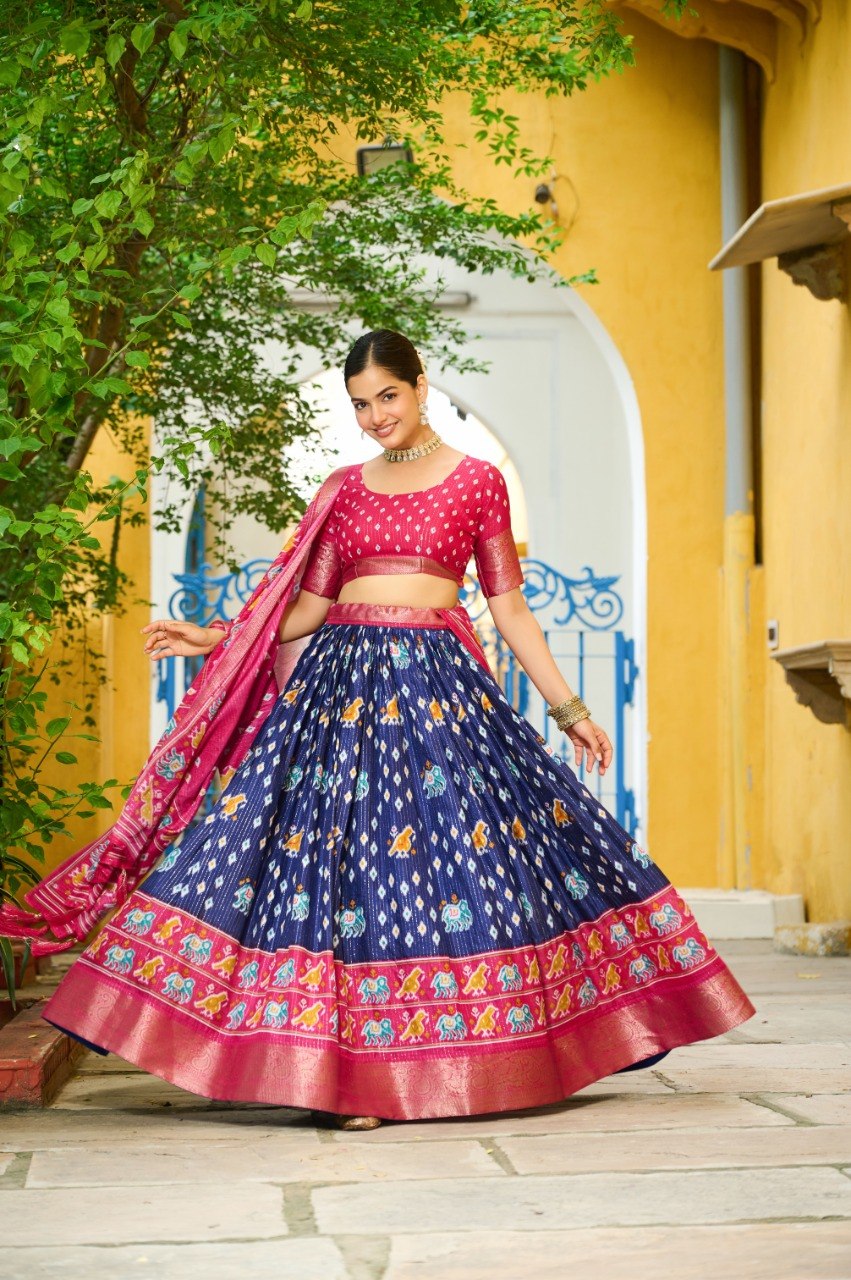 Lehenga Mart Gorgeous Lehenga Choli For Wedding-Blue | Grocsy