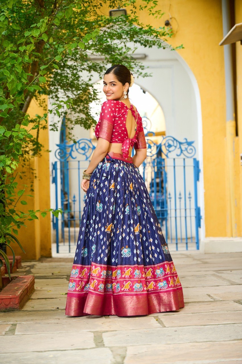 Lehenga Mart Gorgeous Lehenga Choli For Wedding-Blue | Grocsy