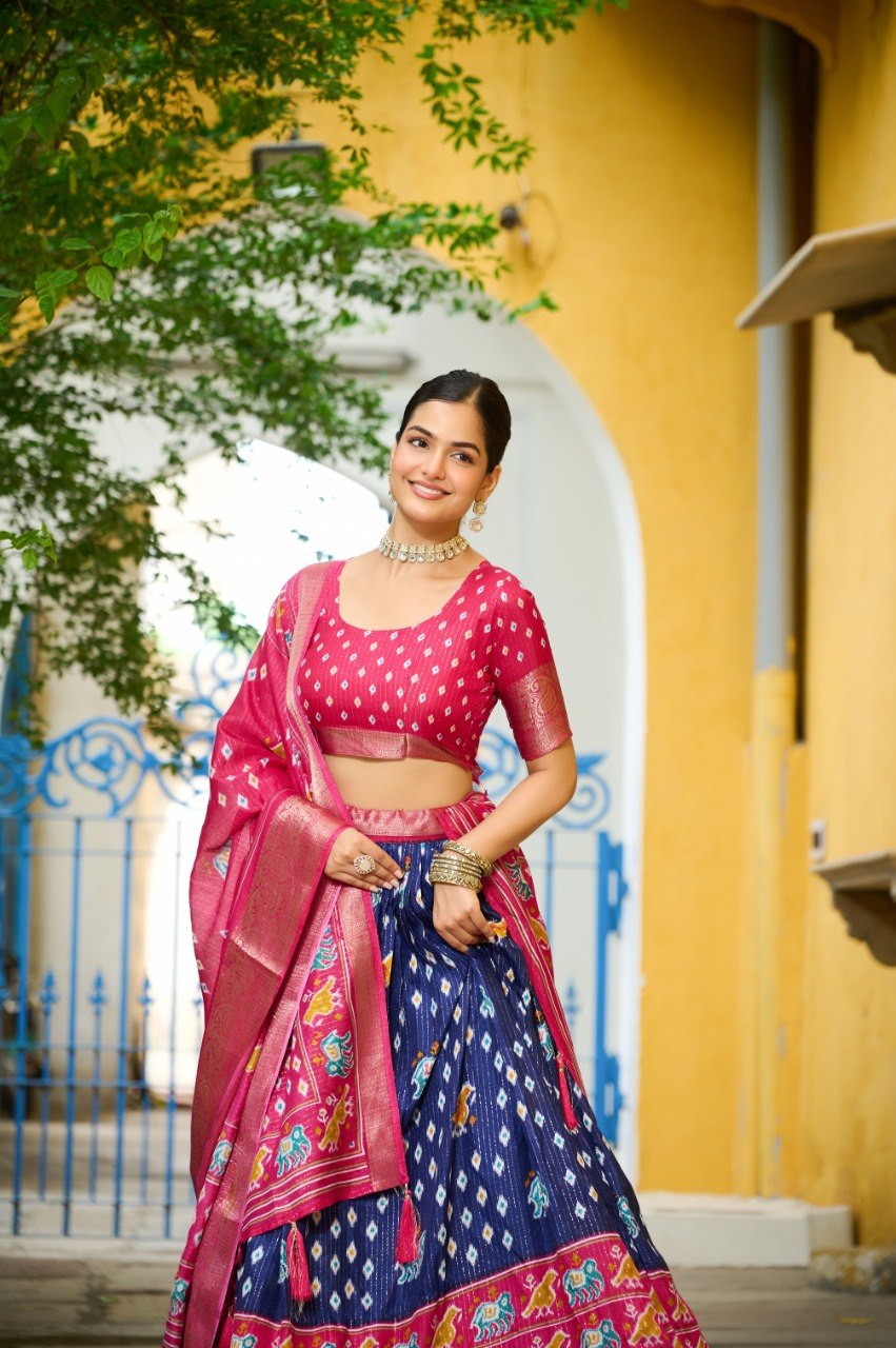 Lehenga Mart Gorgeous Lehenga Choli For Wedding-Blue | Grocsy