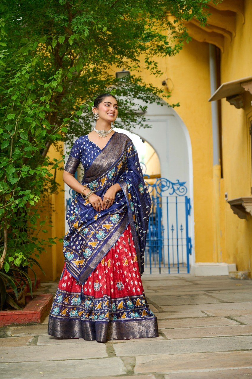 Lehenga Mart Gorgeous Lehenga Choli For Wedding-Red | Grocsy