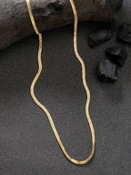 NVR Women's Gold-Polished Minimal Chain | Grocsy