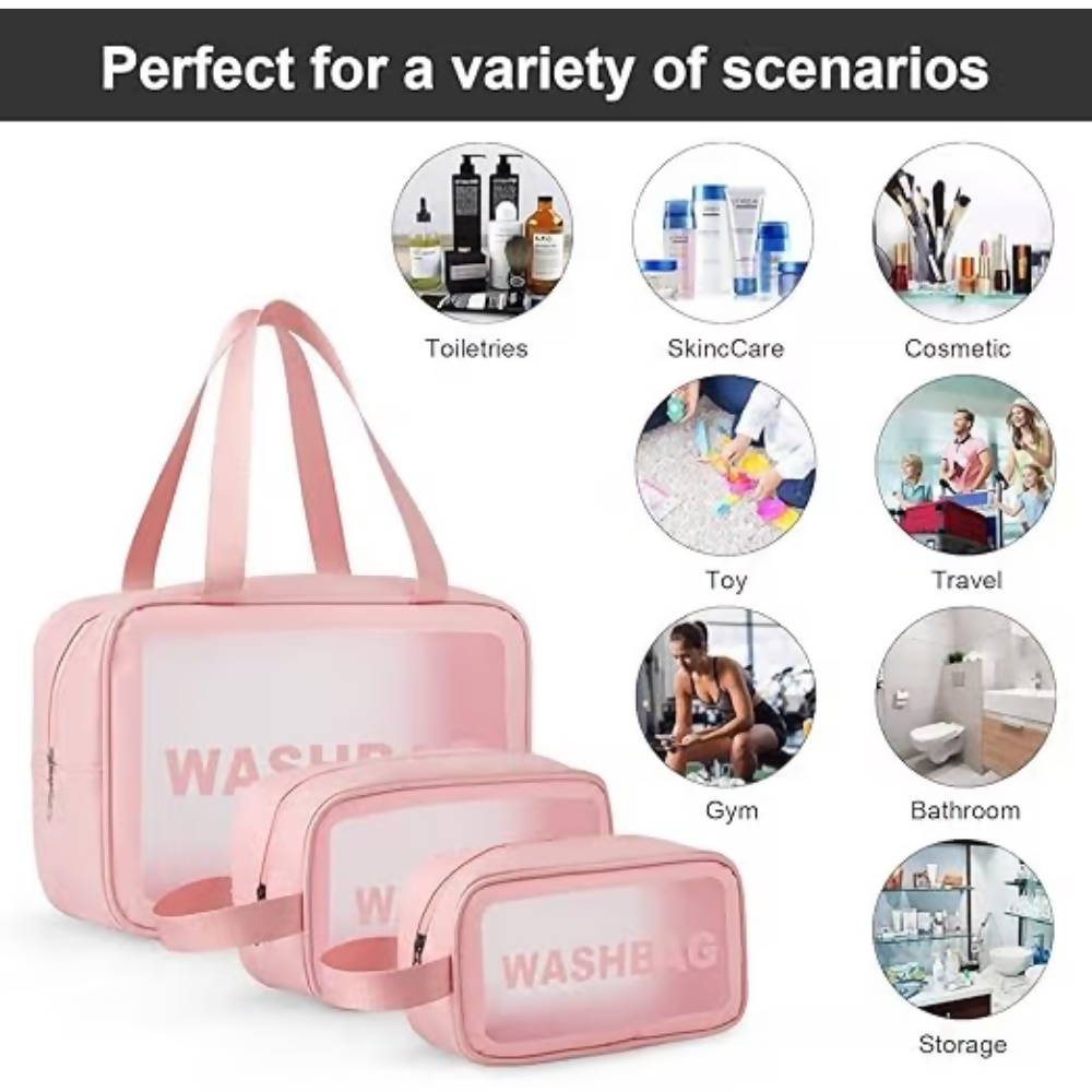 Bronson Professional Makeup Pouch Travel Toiletries Organizer Cosmetic Bags Portable | Grocsy