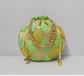 Joban Fashion Embroidered Potli Clutch - Multicolor | Grocsy