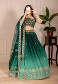 Lehenga Mart Designer Wedding Lehenga choli for Women - green | Grocsy