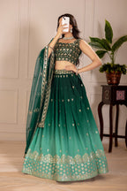 Lehenga Mart Designer Wedding Lehenga choli for Women - green | Grocsy