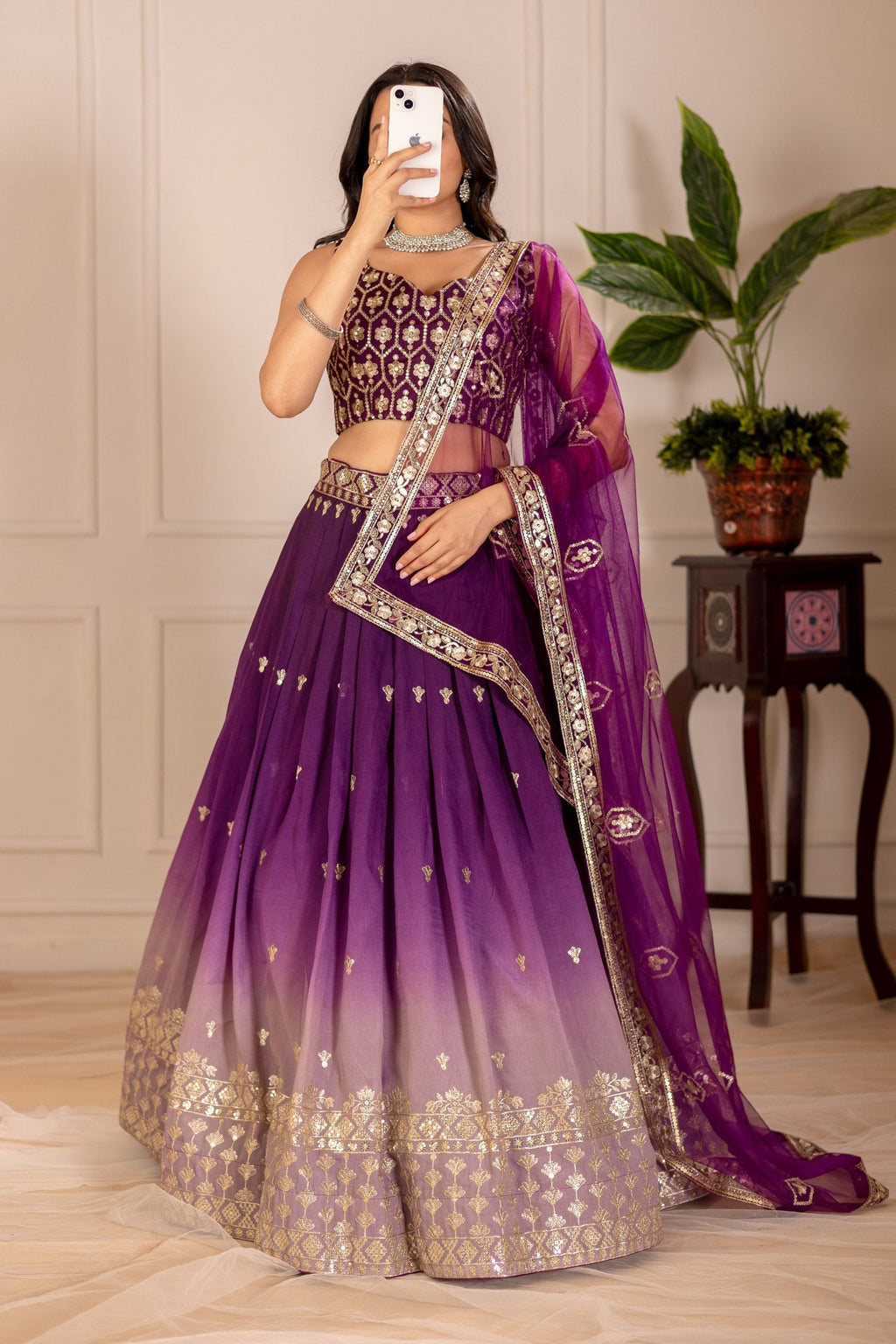 Lehenga Mart Designer Wedding Lehenga choli for Women - Wine | Grocsy