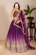 Lehenga Mart Designer Wedding Lehenga choli for Women - Wine | Grocsy
