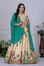 Lehenga Mart Designer Wedding Lehenga choli for Women - Off white | Grocsy