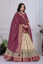 Lehenga Mart Designer Wedding Lehenga choli for Women - Wine | Grocsy