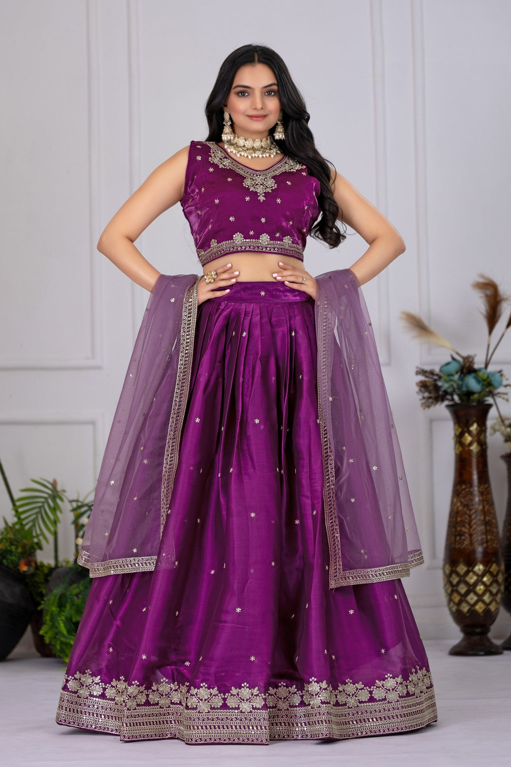 Lehenga Mart Designer Wedding Lehenga choli for Women - Wine | Grocsy