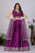 Lehenga Mart Designer Wedding Lehenga choli for Women - Wine | Grocsy
