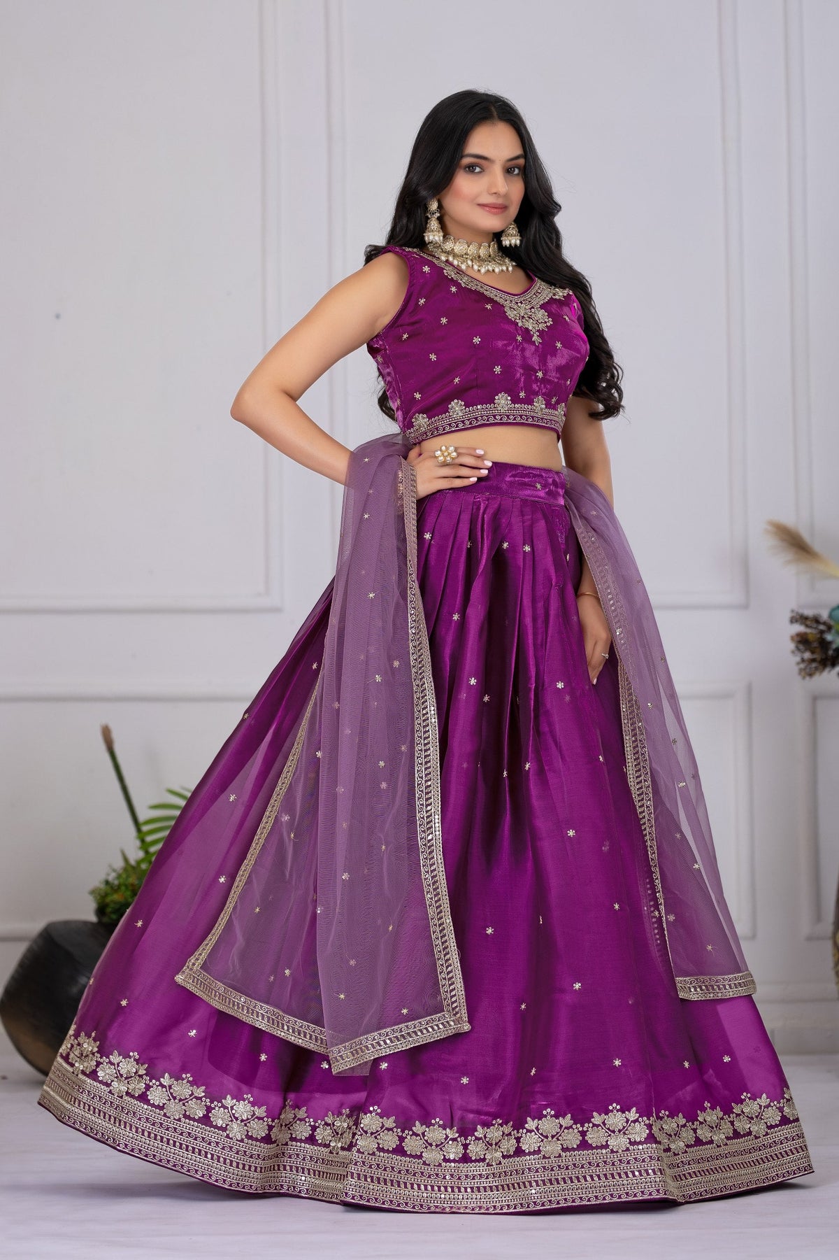 Lehenga Mart Designer Wedding Lehenga choli for Women - Wine | Grocsy