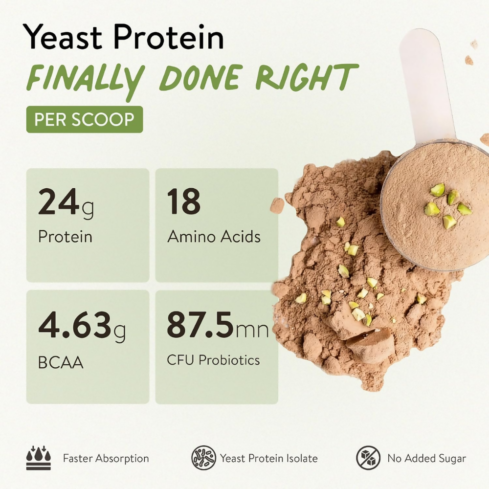 Happy Cultures 24g Protein Dubai Kunafa Chocolate Fermented Yeast Protein Isolate | Grocsy