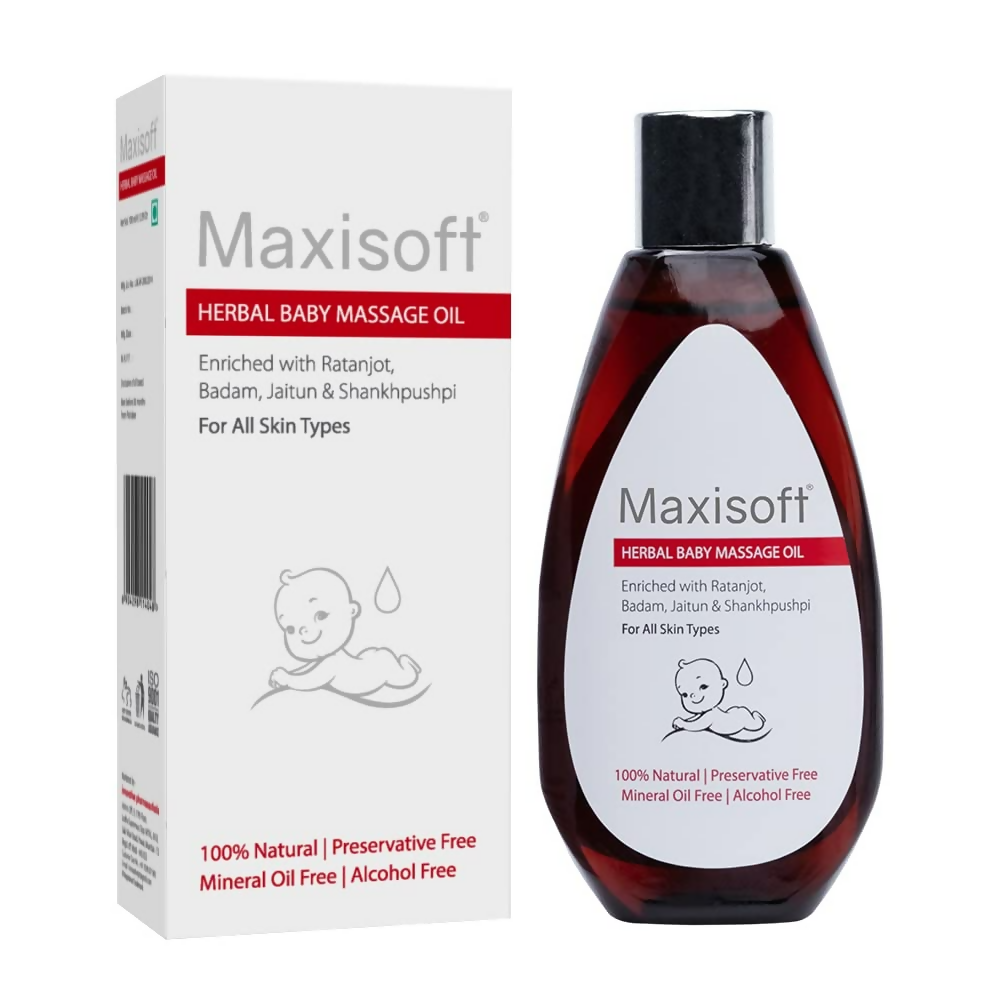 Maxisoft Herbal Baby Massage Oil | Grocsy