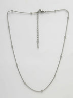 NVR Women's Set of 3 Silver-Toned German Silver Oxidised Chain | Grocsy