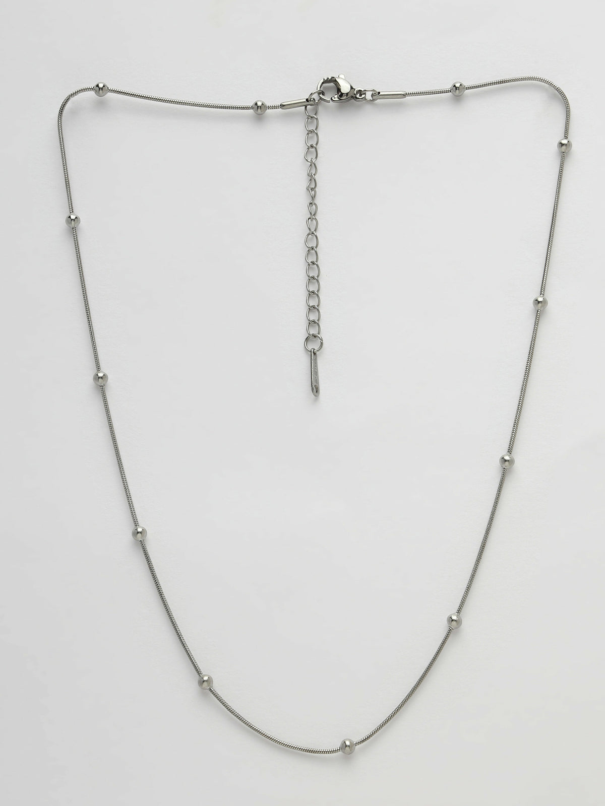 NVR Women's Set of 3 Silver-Toned German Silver Oxidised Chain | Grocsy
