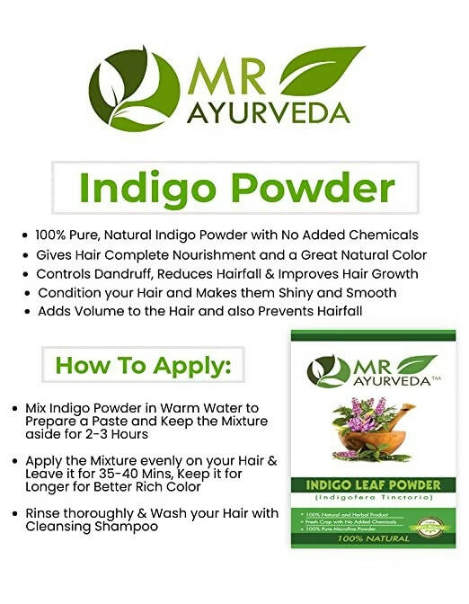 MR Ayurveda Indigo Leaf Powder | Grocsy
