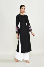 Joban Fashion Black Rayon Tunic | Grocsy