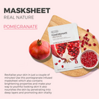 The Face Shop Real Nature Pomegranate Face Mask - Korean Skincare | Grocsy