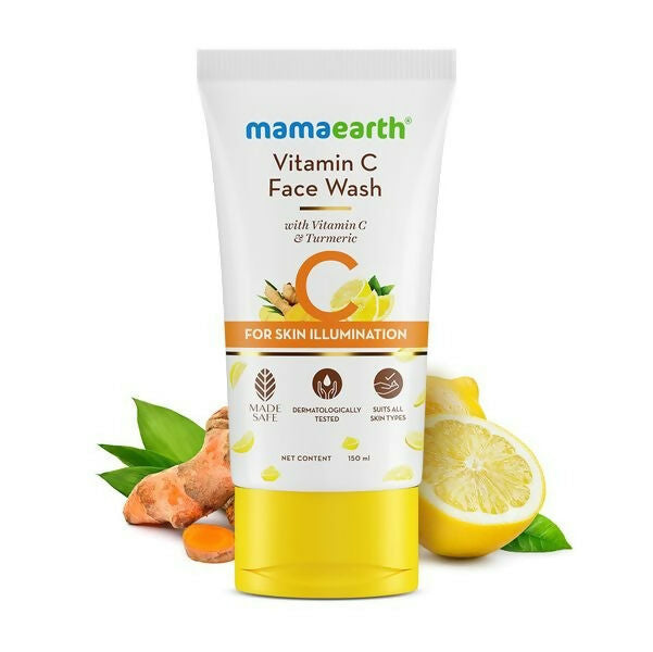 Mamaearth Vitamin C Face Wash with Vitamin C and Turmeric | Grocsy