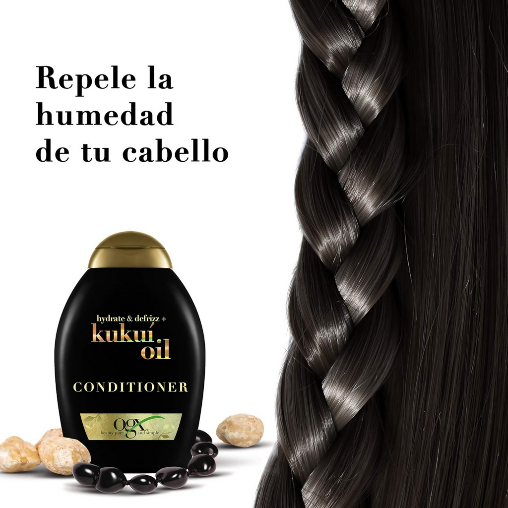 OGX Hydrate & Defrizz + Kukui Oil Conditioner | Grocsy