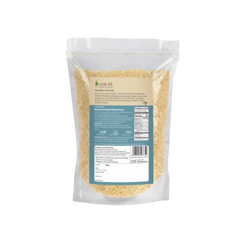 Praakritik Natural Khapli Wheat Rava Roasted Samba Rava | Grocsy