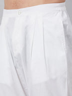 MULTI SHADES Men White Solid Trouser Style Pyjamas | Grocsy